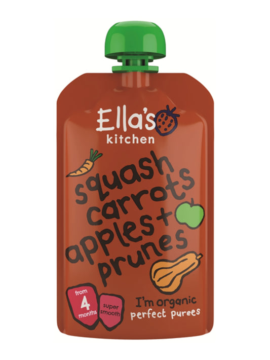 Ellas Babymad Squash & Æble (økologisk) 7x120g