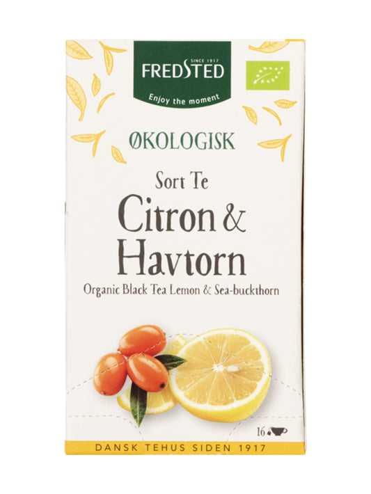 Sort Te m/Citron & Havtorn (økologisk) 6 pk.