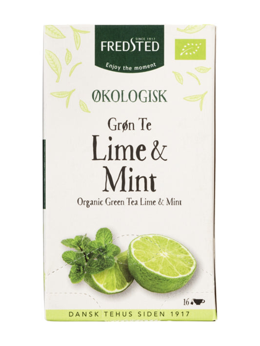 Grøn Te m/Lime & Mint (økologisk) 6 pk.