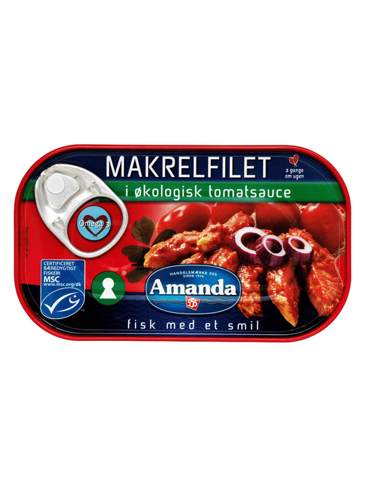Makrel i Tomatsauce (økologisk) 10x125g