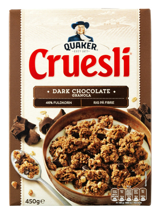 Quaker Cruesli Dark Chocolate 6x450g